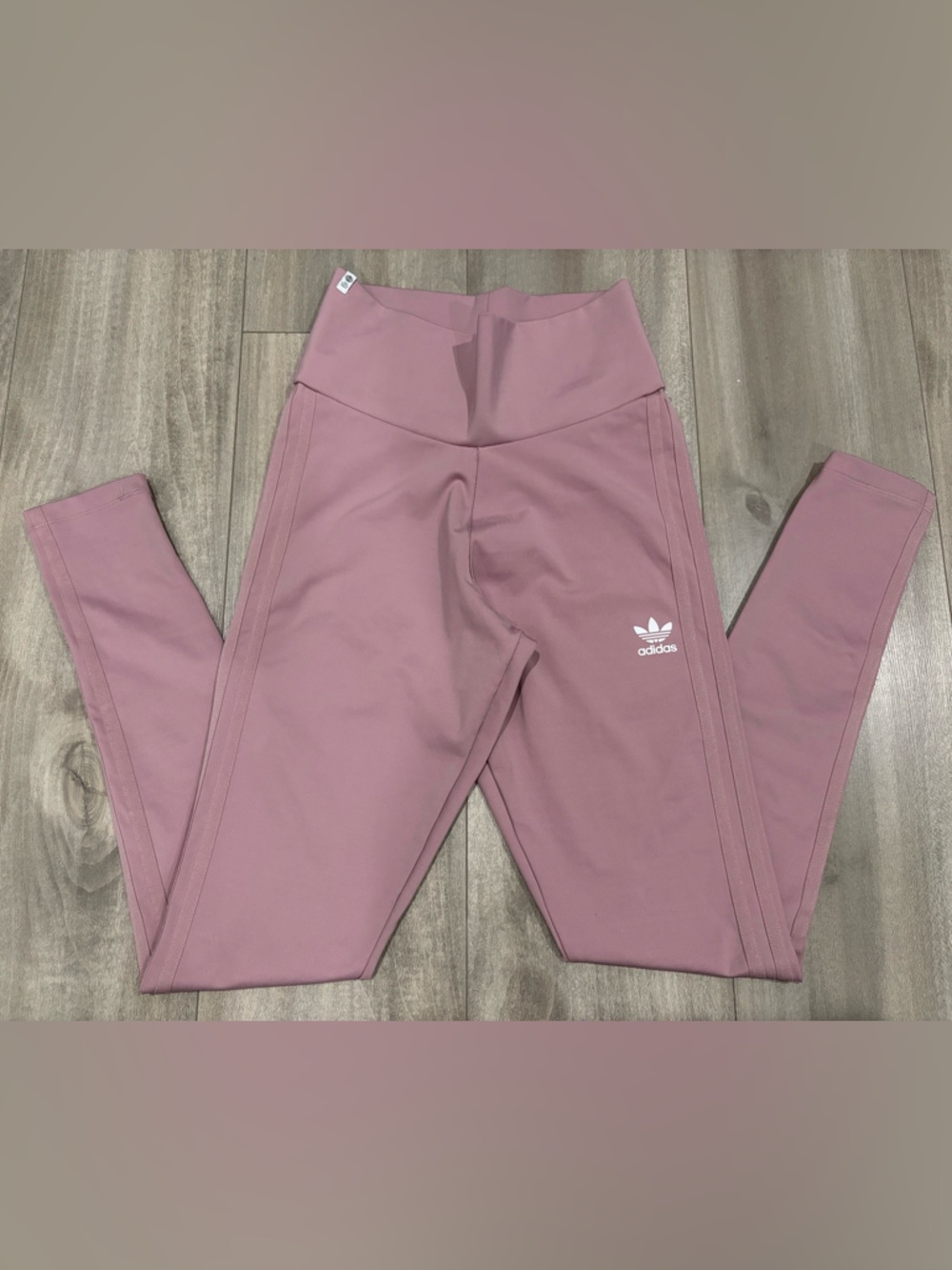 🆕WOT ADIDAS Adicolor Classics Tonal 3-Stripes Tights in Magic Mauve Size S